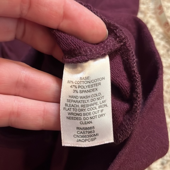 Caslon Maroon Rolled Neck Sweatshirt - Picture 7 of 8